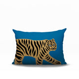 Gigi Tiger Reversible Indoor/Outdoor Rectangle Pillow