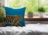 Gigi Tiger Reversible Indoor/Outdoor Square Pillow