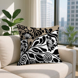 Gina Floral Reversible Indoor/Outdoor Square Pillow