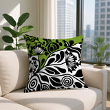 Gina Floral Reversible Indoor/Outdoor Square Pillow