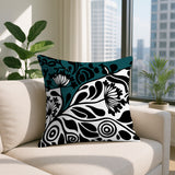 Gina Floral Reversible Indoor/Outdoor Square Pillow