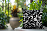 Gina Floral Reversible Indoor/Outdoor Square Pillow