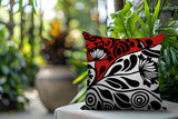 Gina Floral Reversible Indoor/Outdoor Square Pillow