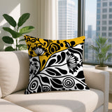 Gina Floral Reversible Indoor/Outdoor Square Pillow