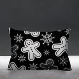 Ginger Bread Object/Motif Reversible Indoor/Outdoor Rectangular Pillow