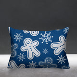 Ginger Bread Object/Motif Reversible Indoor/Outdoor Rectangular Pillow