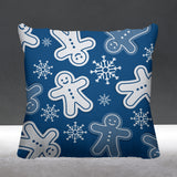 Ginger Bread Object/Motif Reversible Indoor/Outdoor Square Pillow