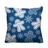 Ginger Bread Object/Motif Reversible Indoor/Outdoor Square Pillow