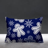 Ginger Bread Object/Motif Reversible Indoor/Outdoor Rectangular Pillow