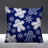 Ginger Bread Object/Motif Reversible Indoor/Outdoor Square Pillow