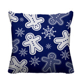 Ginger Bread Object/Motif Reversible Indoor/Outdoor Square Pillow