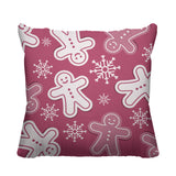 Ginger Bread Object/Motif Reversible Indoor/Outdoor Square Pillow
