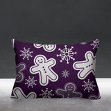 Ginger Bread Object/Motif Reversible Indoor/Outdoor Rectangular Pillow