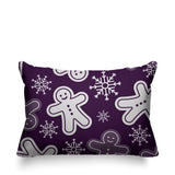 Ginger Bread Object/Motif Reversible Indoor/Outdoor Rectangular Pillow