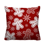 Ginger Bread Object/Motif Reversible Indoor/Outdoor Square Pillow