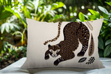 Gino Leopard Reversible Indoor/Outdoor Lumbar Pillow in Beige - Size 25x18