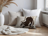 Gino Leopard Reversible Indoor/Outdoor Lumbar Pillow in Beige - Size 25x18