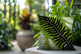 Glo Wild Ferns Reversible Indoor/Outdoor Square Pillow