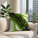 Glo Wild Ferns Reversible Indoor/Outdoor Square Pillow