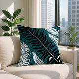 Glo Wild Ferns Reversible Indoor/Outdoor Square Pillow