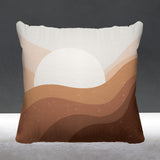 Gobe Abstract Reversible Indoor/Outdoor Square Pillow