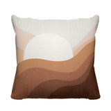Gobe Abstract Reversible Indoor/Outdoor Square Pillow