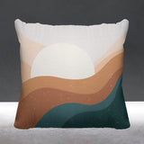 Gobe Abstract Reversible Indoor/Outdoor Square Pillow
