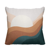 Gobe Abstract Reversible Indoor/Outdoor Square Pillow