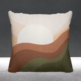 Gobe Abstract Reversible Indoor/Outdoor Square Pillow