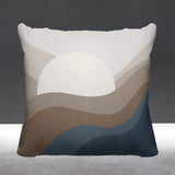 Gobe Abstract Reversible Indoor/Outdoor Square Pillow