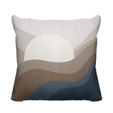 Gobe Abstract Reversible Indoor/Outdoor Square Pillow
