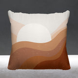 Gobe Abstract Reversible Indoor/Outdoor Square Pillow