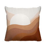 Gobe Abstract Reversible Indoor/Outdoor Square Pillow