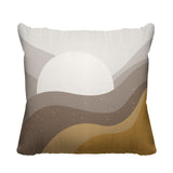 Gobe Abstract Reversible Indoor/Outdoor Square Pillow