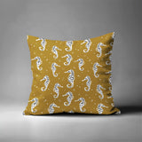 Barnon Seahorse Square Indoor/Outdoor Throw Pillow