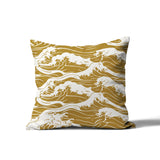 Copley Ocean Waves Square Indoor/Outdoor Throw Pillow