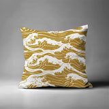 Copley Ocean Waves Square Indoor/Outdoor Throw Pillow