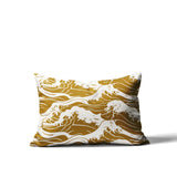 Copley Ocean Waves Lumbar Indoor/Outdoor Throw Pillow