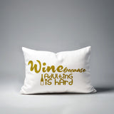Davey Wine Lumbar Indoor/Outdoor Throw Pillow