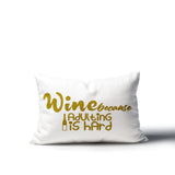 Davey Wine Lumbar Indoor/Outdoor Throw Pillow