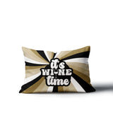 Downton It's Wine Lumbar Indoor/Outdoor Throw Pillow