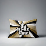Downton It's Wine Lumbar Indoor/Outdoor Throw Pillow