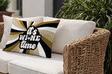 Downton It's Wine Lumbar Indoor/Outdoor Throw Pillow