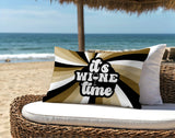 Downton It's Wine Lumbar Indoor/Outdoor Throw Pillow