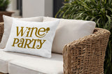 Fairfield Wine Party Lumbar Indoor/Outdoor Throw Pillow
