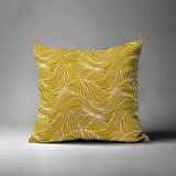Foxlane Ocean Waves Square Indoor/Outdoor Throw Pillow