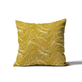 Foxlane Ocean Waves Square Indoor/Outdoor Throw Pillow