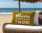 Fulham Mama Needs Lumbar Indoor/Outdoor Throw Pillow