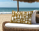 Hyatt Wine And Lumbar Indoor/Outdoor Throw Pillow