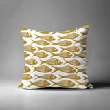 Kieran Fish Square Indoor/Outdoor Throw Pillow